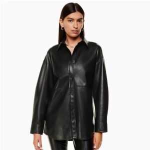 Artists Babaton Leather Shirt Jacket NWT